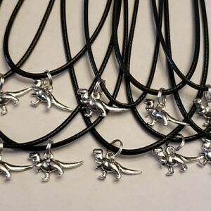 DINOSAUR T-REX Set of 10  Party Favors Necklaces
